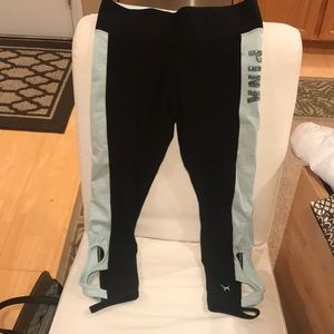 NWOT VS PINK sequins leggings w/ baby blue